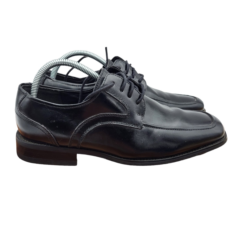 Stacy Adams Oxford Dress Shoes Mens Size 8.5 Wide Black Leather 20114-001